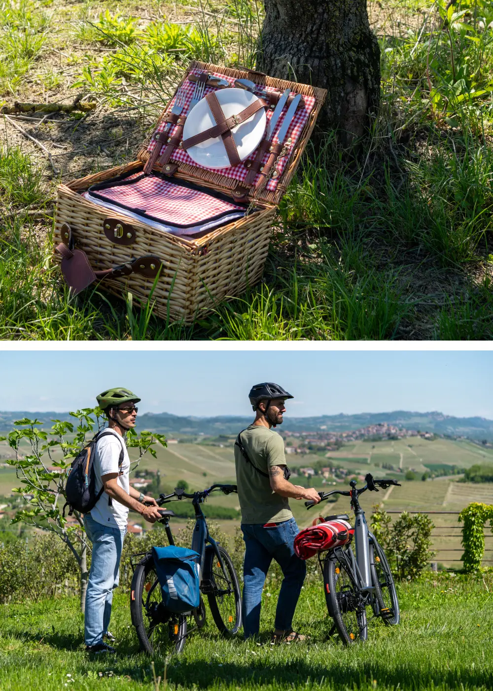 picnic in ebike nelle Langhe per addio al celibato